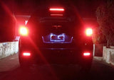 2x LED Bumper Reflector Red lens Tail Brake Light lamp Red Nissan Juke Murano Quest Infiniti FX35 FX50