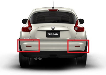 2x LED Bumper Reflector Clear lens Tail Brake Light Backup lamp Nissan Juke Murano Quest FX35 FX50