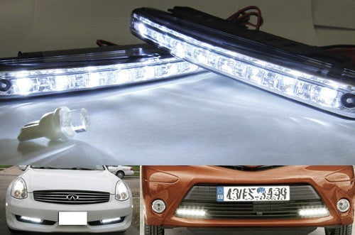 Universal 8 LED Daytime Running Light Daylight / Lamp DRL