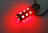 2 pieces of 18 High Power SMD LED 380 (P21/5W) 1157 7528 BAY15d Light bulb Red