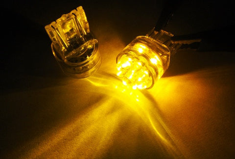 2 pieces of 15 LED 580 7443 W21/5W 582 7440 W21W 992 Light bulb amber