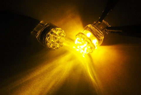 2 pieces of 15 LED 580 7443 W21/5W 582 7440 W21W 992 Light bulb amber