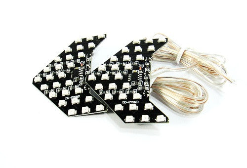 2 pieces of 27 SMD LED Side Mirror Sequential Turn Signal Arrow Panel Light Amber