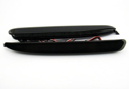 2x LED Bumper Reflector Black Smoked lens Tail Brake Light lamp Red 03-08 Mazda6 Mazda 6