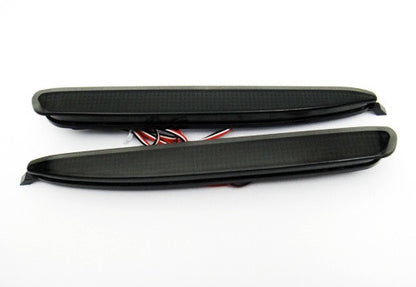 2x LED Bumper Reflector Black Smoked lens Tail Brake Light lamp Red 03-08 Mazda6 Mazda 6