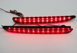 2x LED Bumper Reflector Black Smoked lens Tail Brake Light lamp Red 03-08 Mazda6 Mazda 6