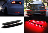 2x LED Bumper Reflector Black Smoked lens Tail Brake Light lamp Red 03-08 Mazda6 Mazda 6