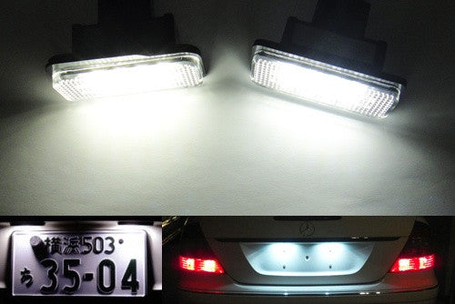 LED License Number Plate Light lamp OEM replacement kit Mercedes W211 W219 R171