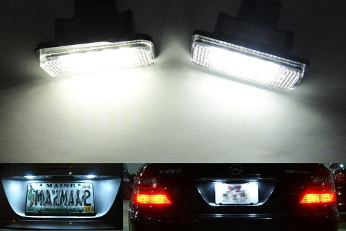 LED License Number Plate Light lamp OEM replacement kit Mercedes W211 W219 R171