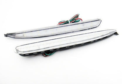 2x LED Bumper Reflector Clear lens Tail Brake Light Red Backup lamp White 03-08 Mazda6 Mazda 6