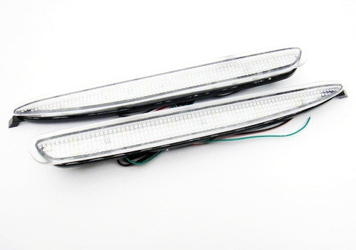 2x LED Bumper Reflector Clear lens Tail Brake Light Red Backup lamp White 03-08 Mazda6 Mazda 6