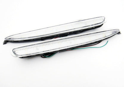 2x LED Bumper Reflector Clear lens Tail Brake Light Red Backup lamp White 03-08 Mazda6 Mazda 6