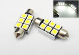 2 pieces of Error Free high power 6 SMD LED 37mm C5W 6418 Festoon bulb white