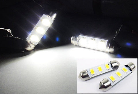 2 pieces of Error Free high power 3 SAMSUNG SMD LED 37mm C5W 6418 Festoon bulb white