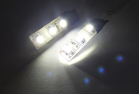 2 pieces of 3 SMD LED universal light strip white