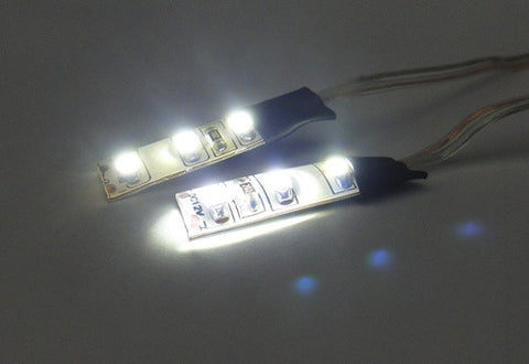 2 pieces of 3 SMD LED universal light strip white