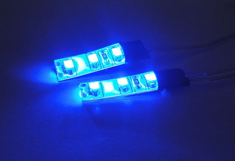 2 pieces of 3 SMD LED universal light strip blue