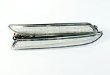 2x LED Bumper Reflector Clear lens Tail Brake Light Red Backup lamp White Honda type I