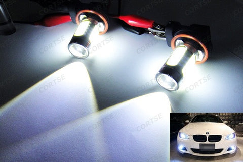 2 pieces of H11 H8 CREE LED Projector Light with 4 Plasma SMD LED 11W white
