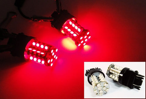 2 pieces of 40 SMD LED 182 3156 P27W 180 3157 3057 P27/7W Light bulb Red