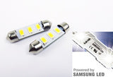 2 pieces of Error Free high power 3 SAMSUNG SMD LED 37mm C5W 6418 Festoon bulb white