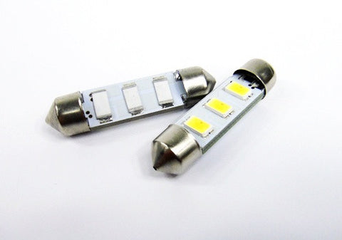 2 pieces of Error Free high power 3 SAMSUNG SMD LED 37mm C5W 6418 Festoon bulb white