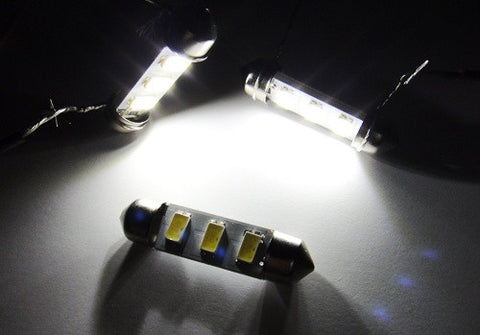 2 pieces of Error Free high power 3 SAMSUNG SMD LED 37mm C5W 6418 Festoon bulb white