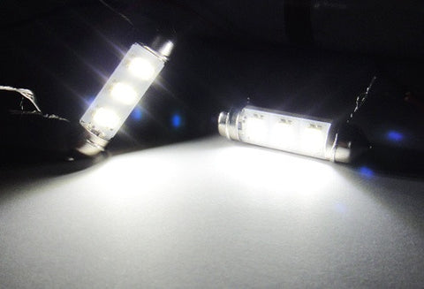 2 pieces of Error Free high power 3 SAMSUNG SMD LED 37mm C5W 6418 Festoon bulb white