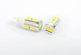 2 pieces of 10 SAMSUNG SMD LED T10 168 194 2825 501 W5W wedge Light bulb white