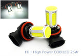 2 pieces of LUFFY H11 H8 High Power COB LED Light bulb 25W white