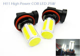 2 pieces of LUFFY H11 H8 High Power COB LED Light bulb 25W white