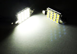 2 pieces of Error Free 16 SMD LED 37mm C5W 272 6418 Festoon bulb white