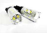 2x 3156 P27W 3157 3057 P27/7W 10X CREE XB-D LED Projector Light bulb 50W white