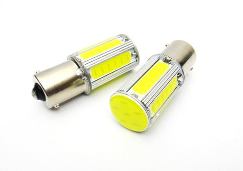 2 pieces of LUFFY 382 (P21W) 1156 7506 BA15s High Power COB LED Light bulb 25W white