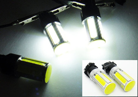 2 pieces of LUFFY 3156 P27W 3157 3057 P27/7W High Power COB LED Light bulb 25W white