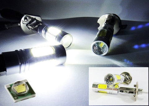 2 pieces of H1 448 CREE LED Projector Light with 4 Plasma SMD LED 11W white