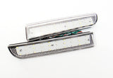 2x LED Bumper Reflector Clear lens Tail Brake Light Red Backup lamp White 2008+ Mitsubishi Lancer EVO X
