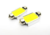 2x 6W High Power COB LED 37mm C5W 6418 Error Free Festoon bulb white