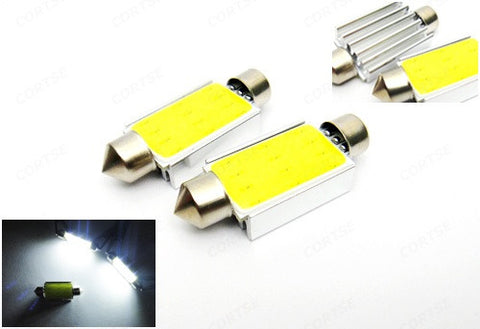 2x 8W High Power COB LED 42mm C5W 264 Error Free Festoon Light bulb 578 211-2 white