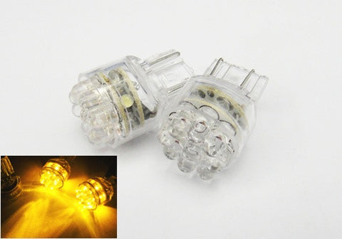 2 pieces of 15 LED 580 7443 W21/5W 582 7440 W21W 992 Light bulb amber