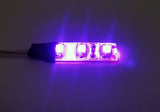 2 pieces of 3 SMD LED universal light strip purple
