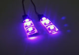2 pieces of 3 SMD LED universal light strip purple