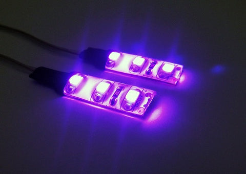 2 pieces of 3 SMD LED universal light strip purple