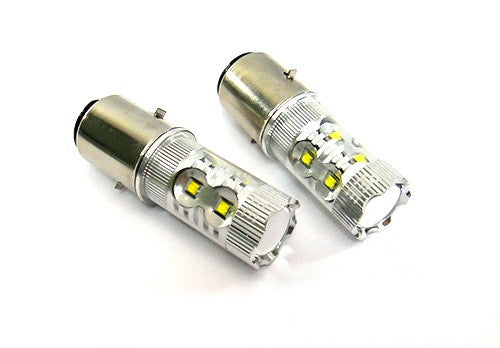 1 piece of H6 BA20d 10x CREE XB-D LED Projector Headlight Light bulb 50W white