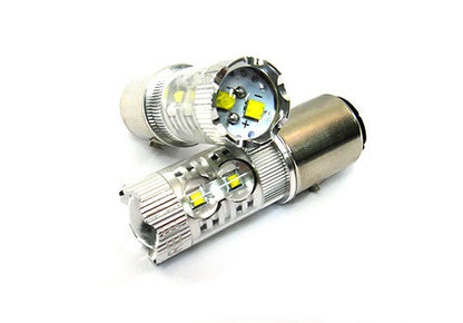1 piece of H6 BA20d 10x CREE XB-D LED Projector Headlight Light bulb 50W white