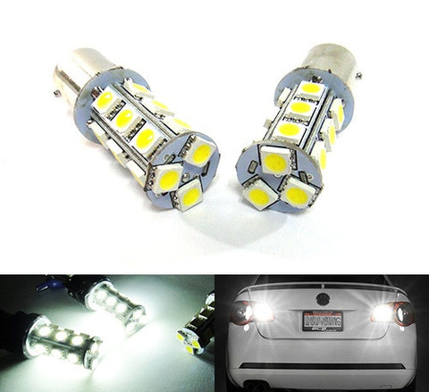 2 pieces of 18 High Power SMD LED 380 (P21/5W) 1157 7528 BAY15d Light bulb white