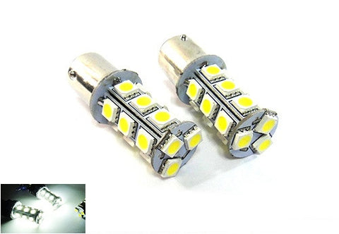 2 pieces of 18 High Power SMD LED 380 (P21/5W) 1157 7528 BAY15d Light bulb white