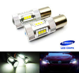 2 pieces of 15 SAMSUNG High Power 2835 SMD LED 380 (P21/5W) 1157 7528 BAY15d Light bulb 15W white