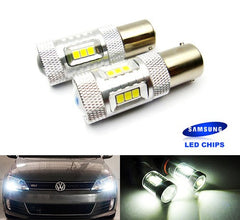 2 pieces of 15 SAMSUNG High Power 2835 SMD LED 380 (P21/5W) 1157 7528 BAY15d Light bulb 15W white