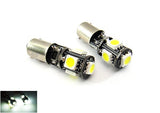 2 pieces of 5 High Power SMD LED No Error 233 BA9s T4W light bulb white